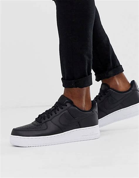 nike air force 1 schwarz mit weißer sohle